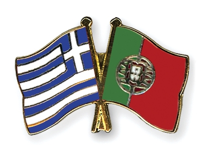 Flag Pins Greece Portugal F10313