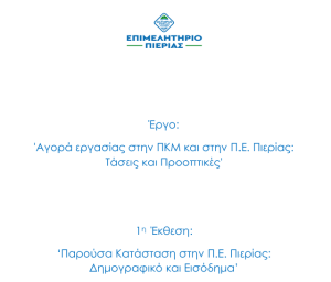 Μελέτη Επιμελητηρίου Πιερί